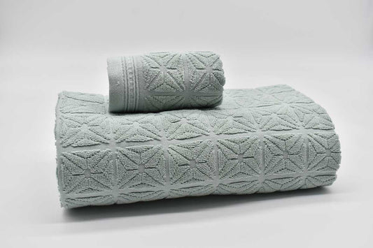 JUEGO DE 3 TOALLAS T1662C VERDE VIDAL HOME