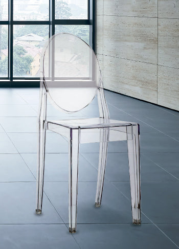 Set de 4 sillas Atenea 2 de policarbonato transparente