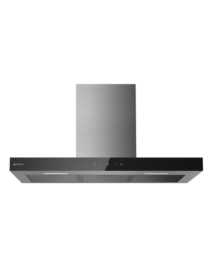 Campana de pared Johnson 90 cm frontal cristal negro SIROCO908NX