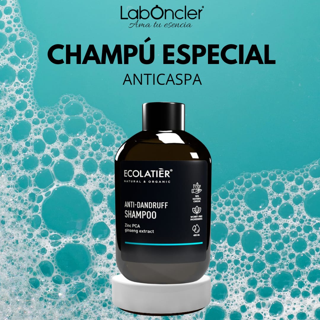 CHAMPÚ ANTICASPA 400 ML. ECOLATIER