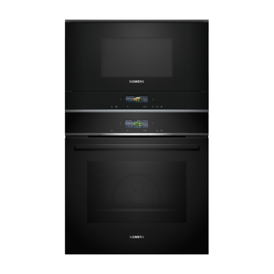 Conjunto horno pirolítico + microondas Siemens iQ700 HB734G1B1 + microondas