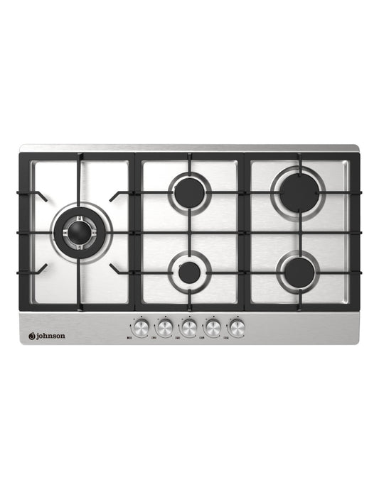 Placa de gas Johnson 90 cm 5 zonas Acero JAMA590BX