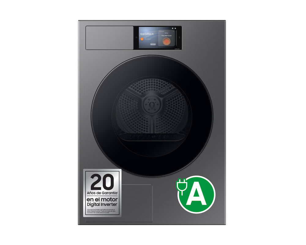 Secadora Samsung DV90F09F4SU3 Bespoke 9 kg Bomba de Calor Grafito Clase A