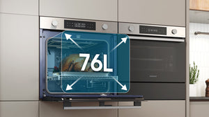 Horno Pirolítico 76L 59.5cm Dual Cook Flex Clase A+ Inox NV7B4530ZAS/U1