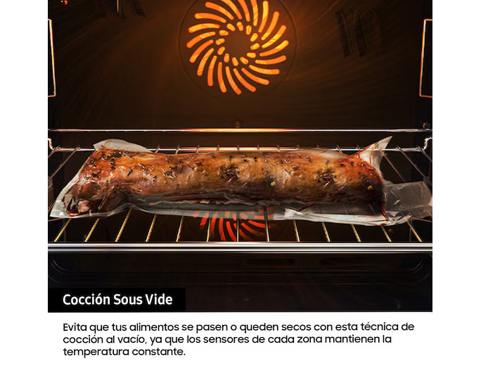 Horno Pirolítico 76L 59.5cm Dual Cook Flex Clase A+ Inox NV7B4530ZAS/U1