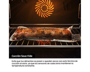 Horno Pirolítico 76L 59.5cm Dual Cook Flex Clase A+ Inox NV7B4530ZAS/U1