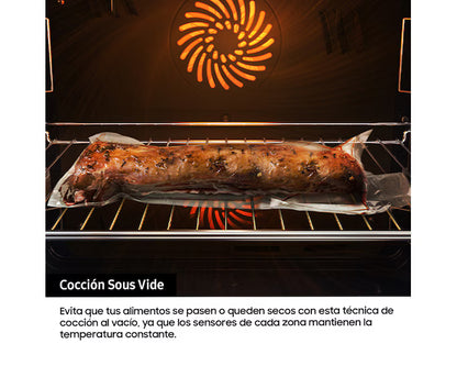 Horno Pirolítico 76L 59.5cm Dual Cook Flex Clase A+ Inox NV7B4530ZAS/U1