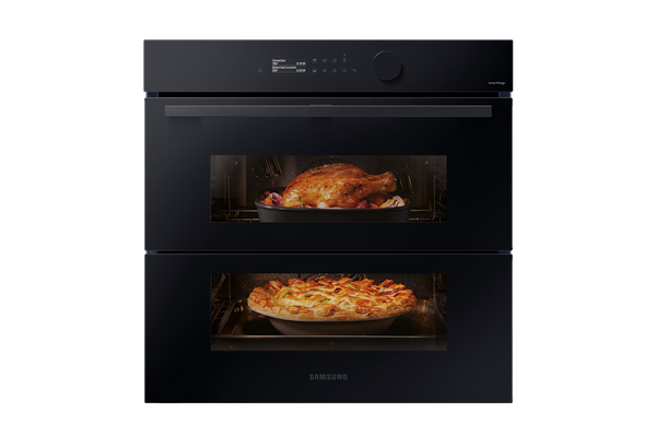 Horno Pirolítico Bespoke AI 76L 59.5cm Dual Cook Steam™ Clase A+ Negro NV7B5750TDK/U1