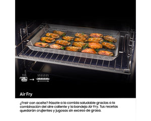 Horno Pirolítico Bespoke AI 76L 59.5cm Dual Cook Steam™ Clase A+ Negro NV7B5750TDK/U1