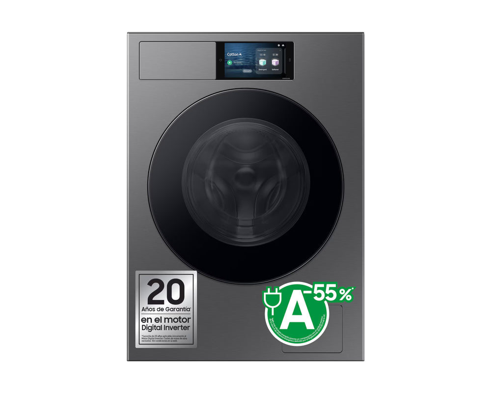 Lavadora Samsung WF90F09C4SU3 Bespoke 9 kg 1400 RPM Autodosificador Grafito Clase A