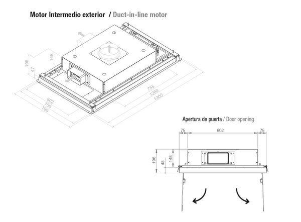 Campana de techo Pando E-231
