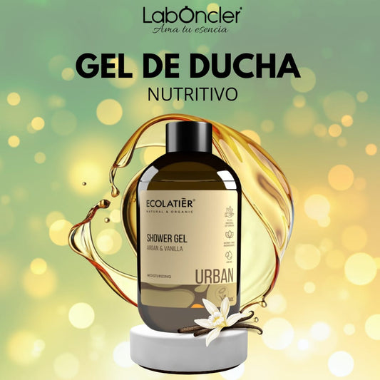 GEL DE DUCHA CON ARGÁN Y VAINILLA ECOLATIER 600 ML.