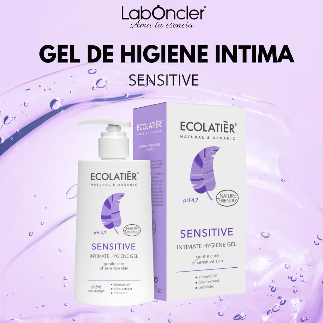 GEL DE HIGIENE ÍNTIMA SENSITIVE ECOLATIER 250 ML.