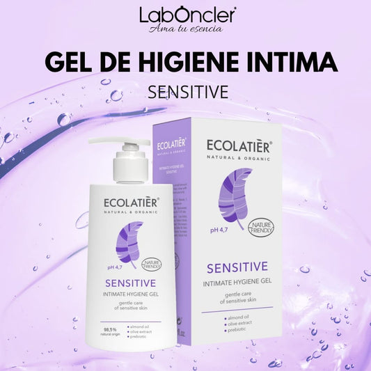 GEL DE HIGIENE ÍNTIMA SENSITIVE ECOLATIER 250 ML.