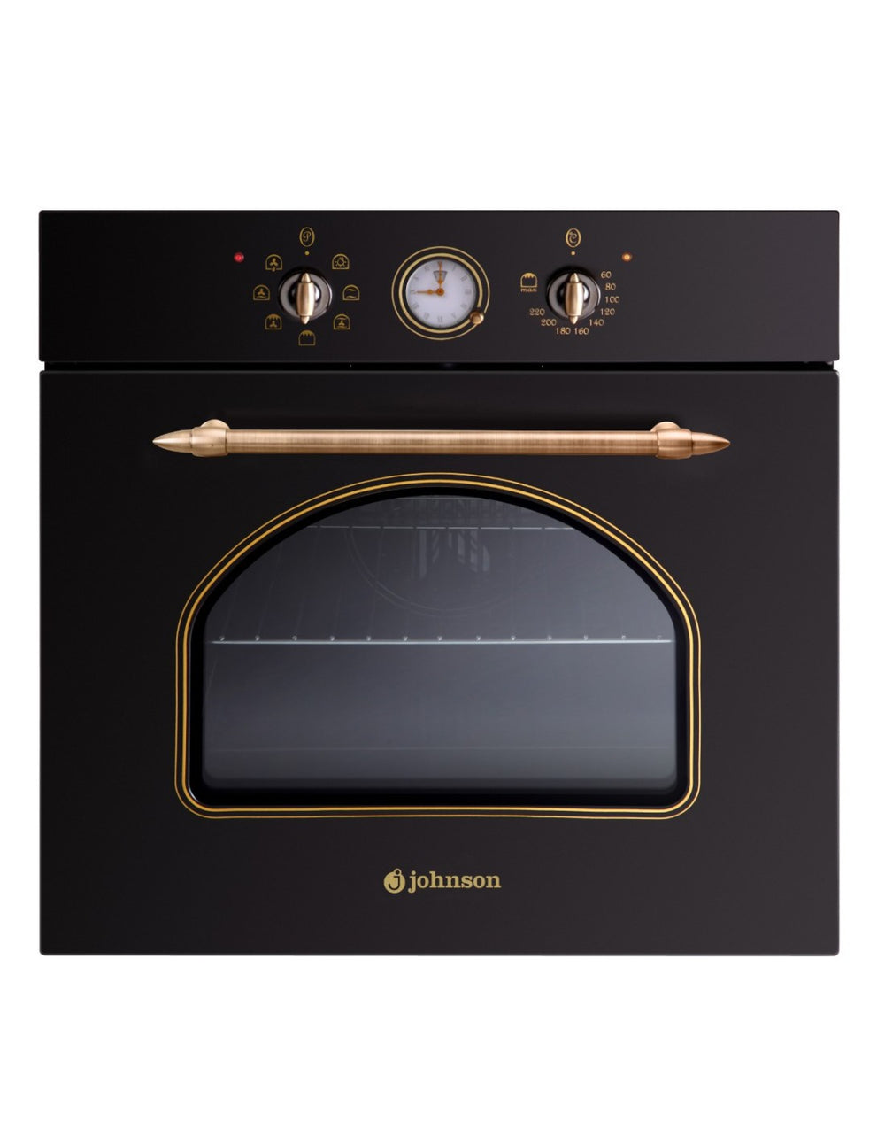 Horno multifunción Johnson vintage negro JOR56RN