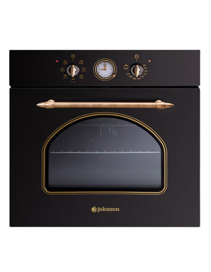 Horno multifunción Johnson vintage negro JOR56RN