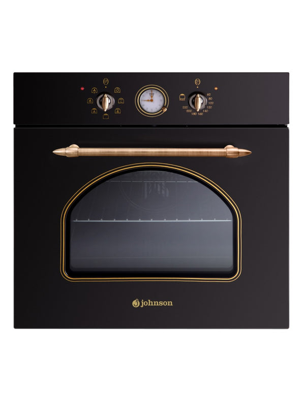 Horno multifunción Johnson vintage negro JOR56RN