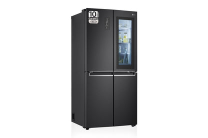 Frigorífico americano LG GMQ844MC5E multipuerta InstaView acero negro mate