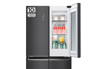 Frigorífico americano LG GMQ844MC5E multipuerta InstaView acero negro mate