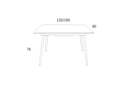 Mesa de comedor Lucia extensible con superficie cerámica Stone