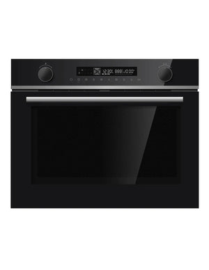 Horno compacto con microondas Johnson cristal negro JOR50MI Johnson