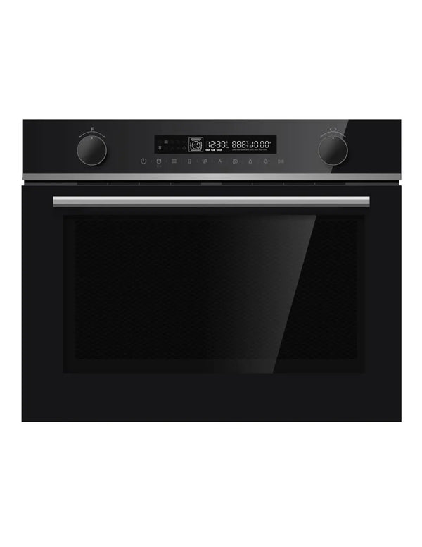 Horno compacto con microondas Johnson cristal negro JOR50MI Johnson