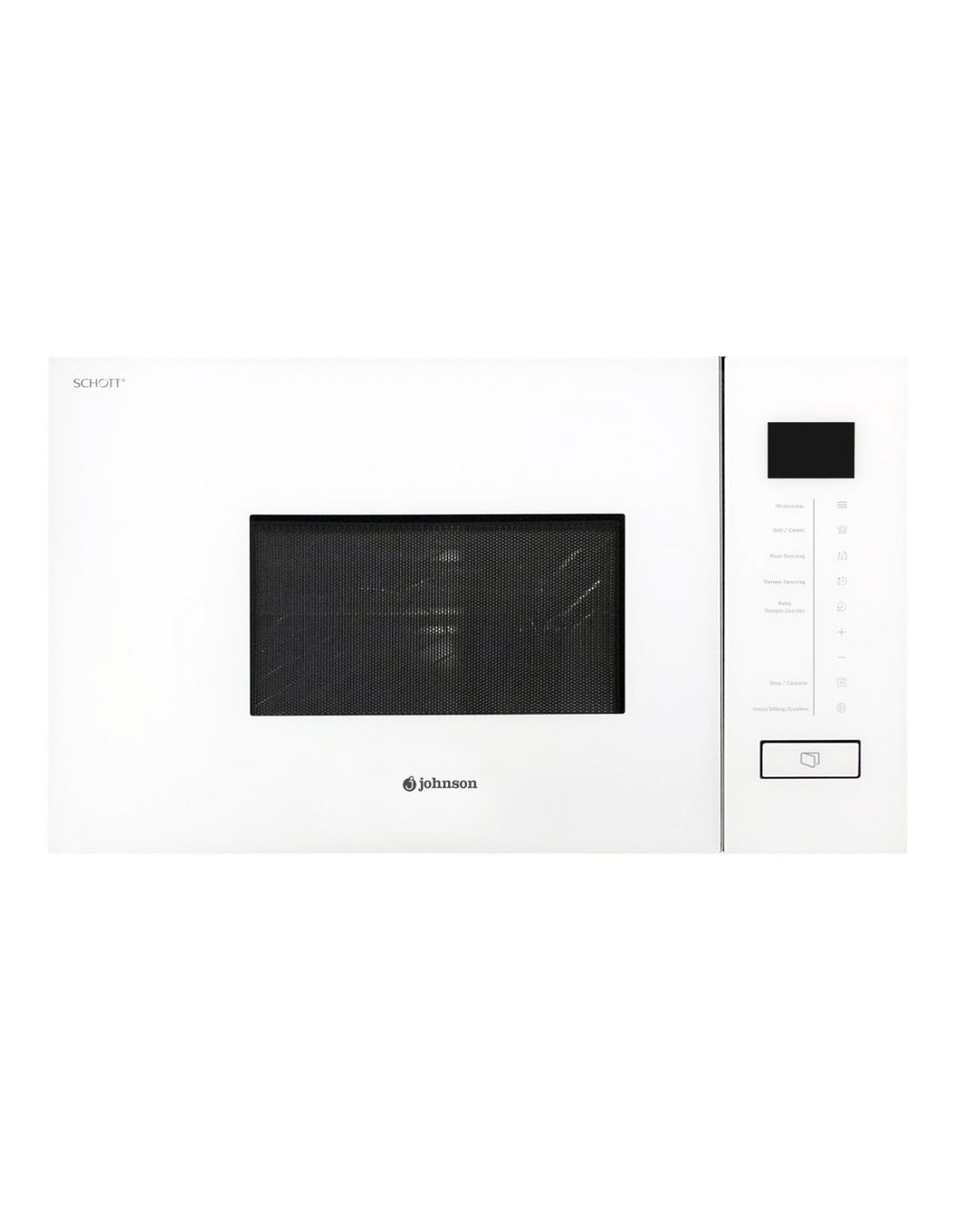 Microondas integrado Johnson cristal blanco con grill JOMI20BINT
