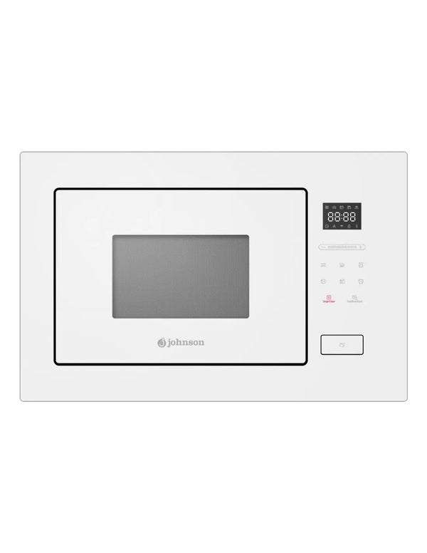 Microondas integrado Johnson cristal blanco con grill JOMI28BINT Johnson