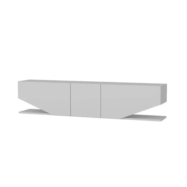 Mueble de TV VIOLET, biIaminado blanco brillo, 180 cms. Twin Hogar®