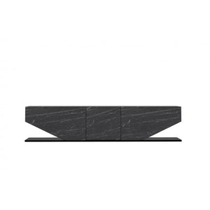 Mueble de TV VIOLET, biIaminado mármol negro, 180 cms. Twin Hogar®