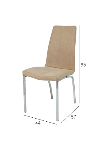 Silla Nova tapizada en tela Lido (3 colores)