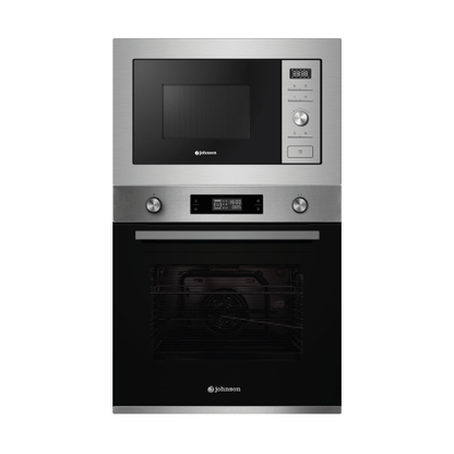 Conjunto horno + microondas Johnson Acero Inox sin pirólisis