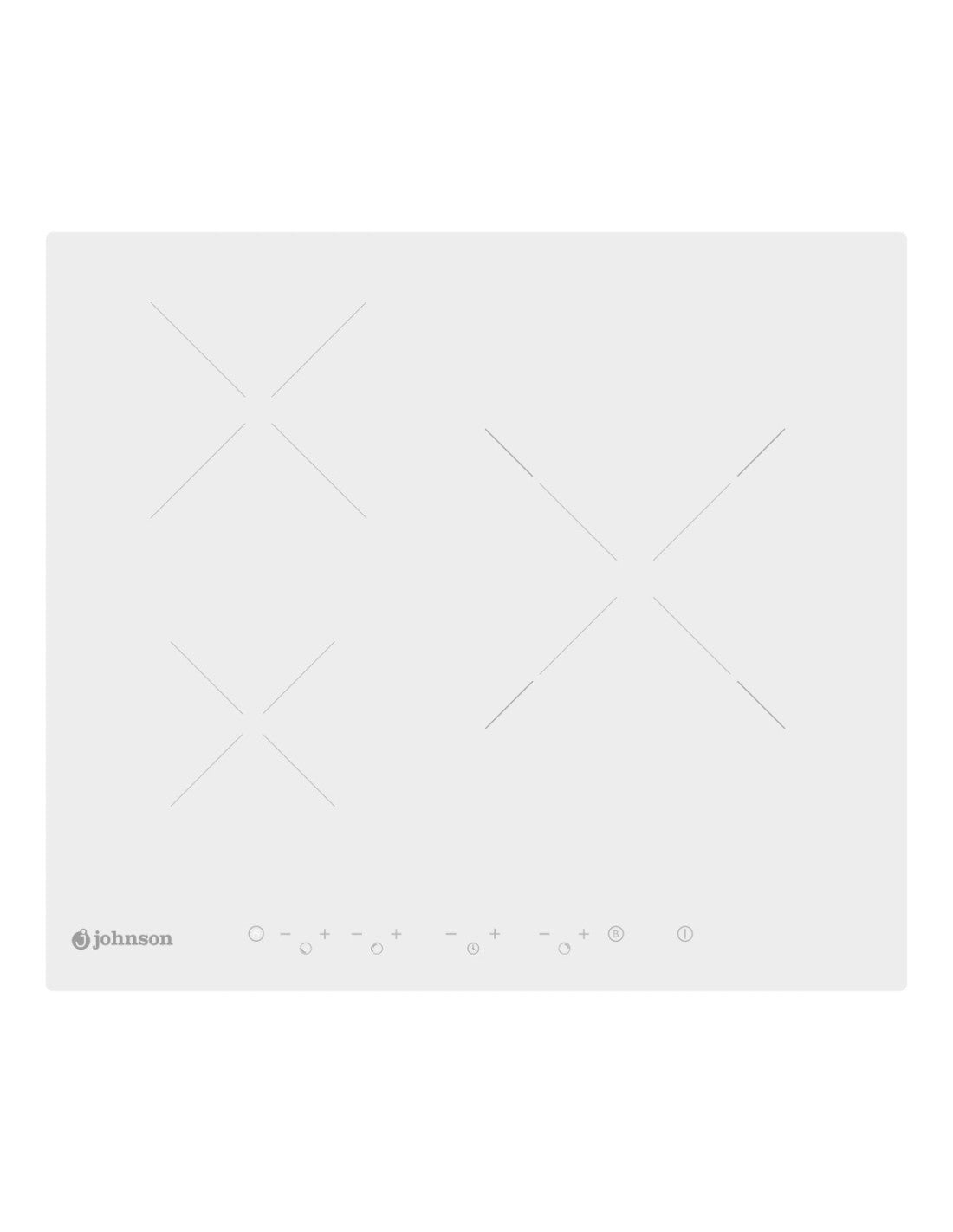 Placa de inducción Johnson blanca 60 cm 3 zonas JINDU3292B