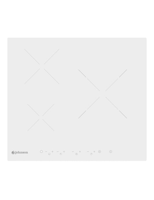 Placa de inducción Johnson blanca 60 cm 3 zonas JINDU3292B