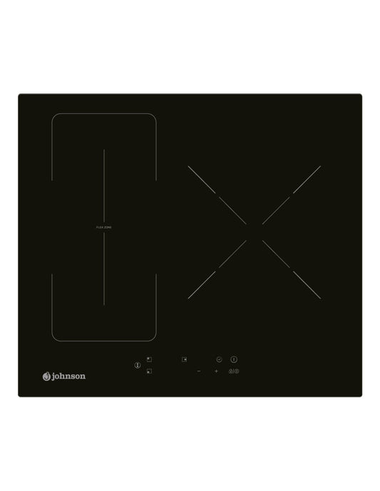 Placa de inducción Johnson 60 cm Flex con zona de 32 cm JINDU332FLEX