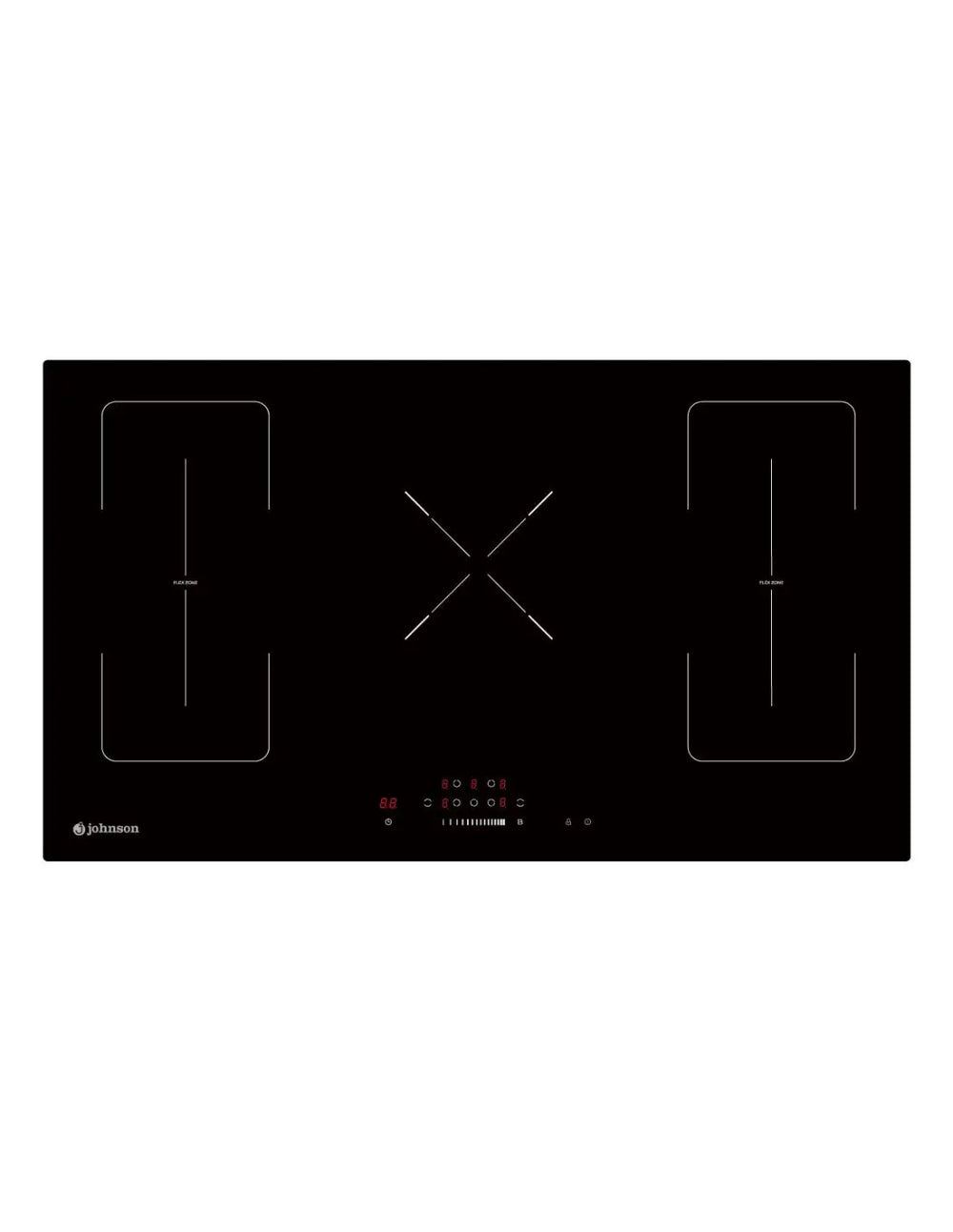 Placa de inducción Johnson 90 cm Flex y zona 29 cm JINDU529FLEX Johnson