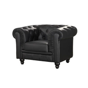 Sillón CHESTER, similpiel negra Twin Hogar®
