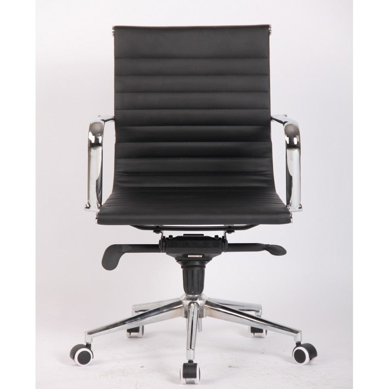 Sillón de oficina JOWY NEW, giratorio, similpiel negra