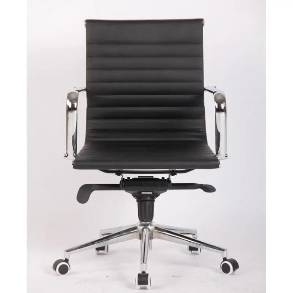 Sillón de oficina JOWY NEW, giratorio, similpiel negra Twin Hogar®