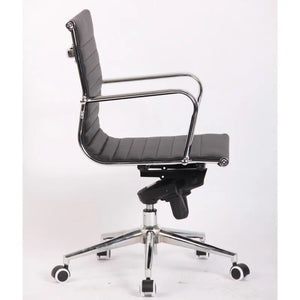 Sillón de oficina JOWY NEW, giratorio, similpiel negra Twin Hogar®
