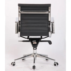 Sillón de oficina JOWY NEW, giratorio, similpiel negra Twin Hogar®