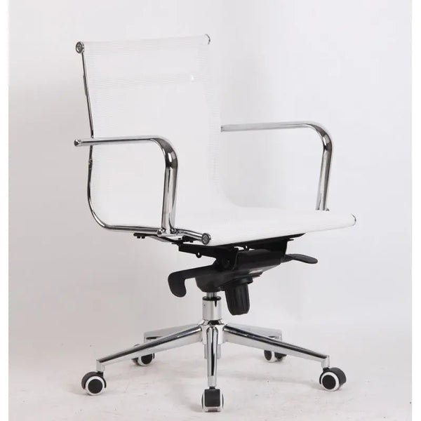 Sillón de oficina MAX NEW, giratorio, malla blanca Twin Hogar®