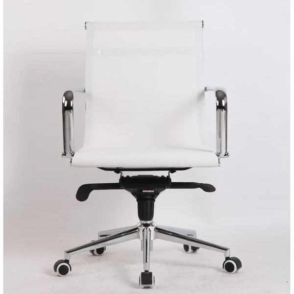 Sillón de oficina MAX NEW, giratorio, malla blanca Twin Hogar®