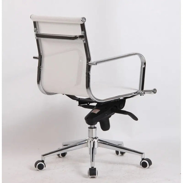 Sillón de oficina MAX NEW, giratorio, malla blanca Twin Hogar®