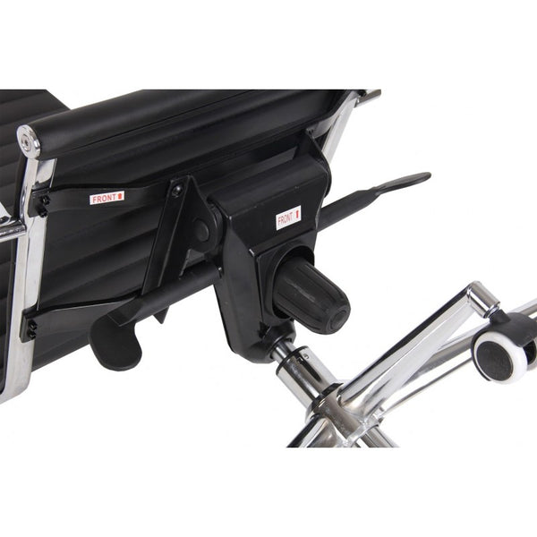 Sillón de oficina ROTERDAM, alto, similpiel negro