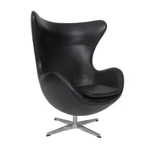Sillón EG, tapizado similpiel negra Twin Hogar®