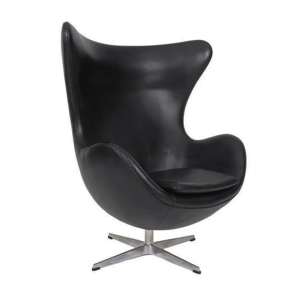 Sillón EG, tapizado similpiel negra Twin Hogar®