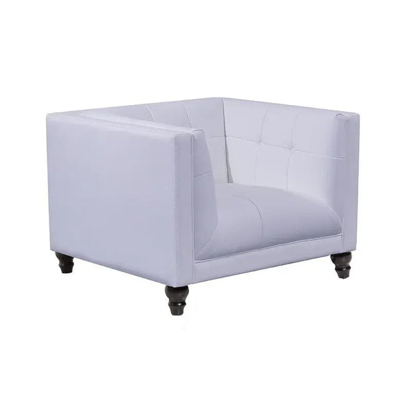 Sillón LEWIS, similpiel blanca Twin Hogar®