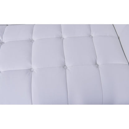 Sillón LEWIS, similpiel blanca