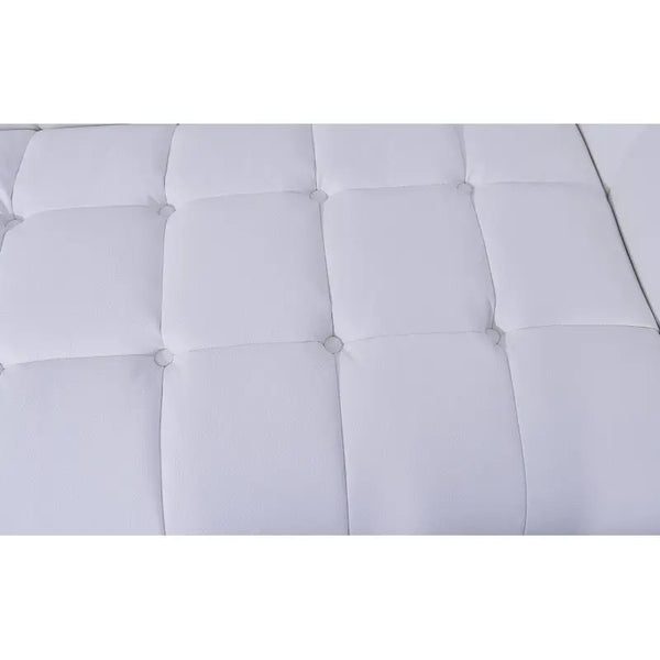 Sillón LEWIS, similpiel blanca Twin Hogar®